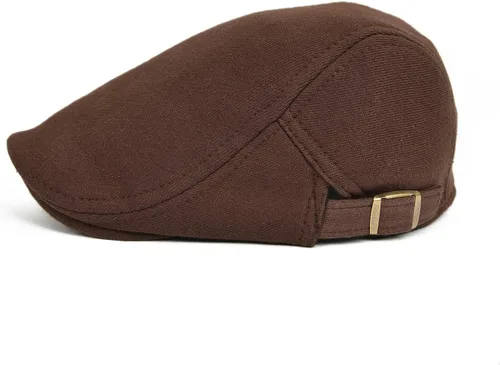 Vista 45 de VOBOOM Hombres Newsboy Cap Algodón Flat Ivy Gatsby Driving Hat