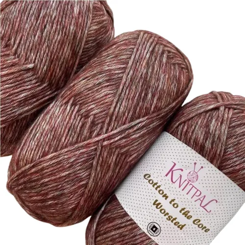 Vista 17 de Hilo de estambre de algodón puro para crochet de Cotton to The Core, paquete de 3 (598,6 metros / 300 g), patrones gratis, apto para principiantes