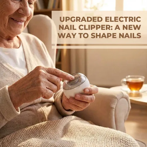Vista 2 de Cortaúñas eléctrico automático 2026 Molinillo de uñas recargable por USB con luz LED Herramienta silenciosa de cuidado de uñas de 3 velocidades