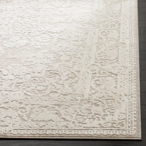 Vista 4 de SAFAVIEH - Alfombra decorativa de la colección Reflection - 2'3" x 3', color beige y crema, no desprende pelusa y fácil de limpiar, ideal