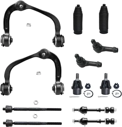Vista 79 de Detroit Axle - Kit de extremo de 12 piezas para Ford Explorer Mercury Mountaineer 1998-2001 1999 2000, 2 brazos de control delanteros superiores