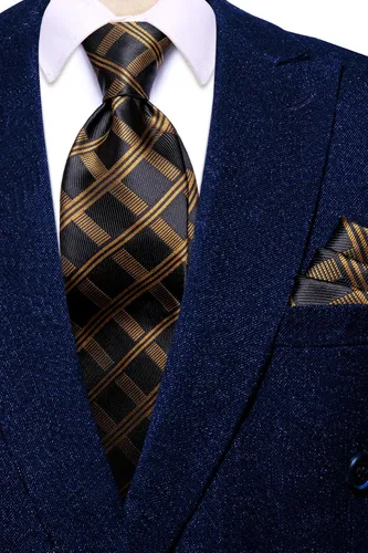 Vista 181 de Dubulle Corbata tejida de cachemira para hombre y gemelos de pañuelo para hombre, conjunto de gemelos para boda formal y negocios