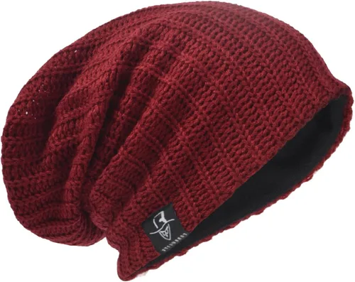 Vista 26 de Gorro de punto holgado con calavera de gran tamaño para hombre tipo skullcap