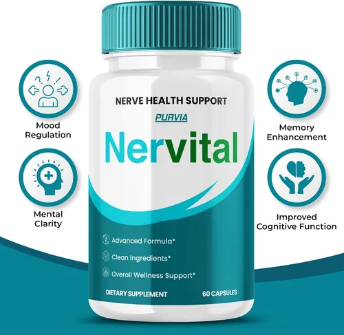 Vista 6 de Paquete de 2 cápsulas nerviosas, alivio de neuropatía de máxima fuerza para piernas y pies, estimulador de vitaminas para nervios, suplemento
