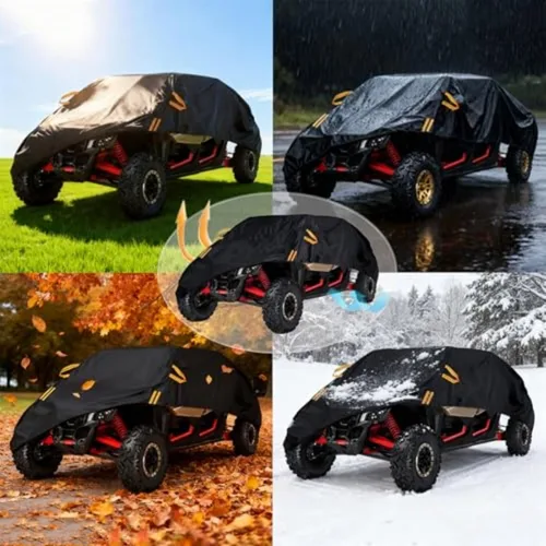 Vista 4 de UTV Cover for CFMoto UForce LTD 1990-2025, Waterproof & Heavy Duty Protection, Fits Most UTVs, All Weather Outdoor Use, Easy to Install & Secure