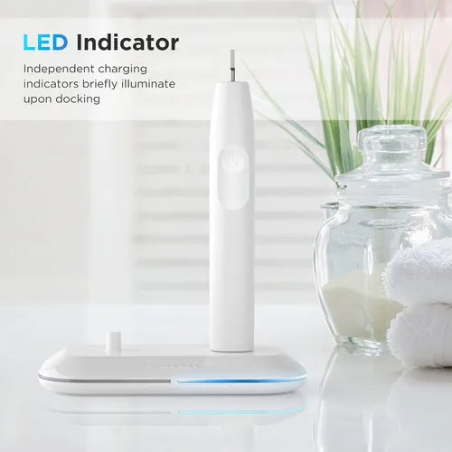Vista 3 de Galvanox Cargador de cepillo de dientes dual para cepillos de dientes eléctricos Philips Sonicare - Repuesto para HX6100 funciona con limpieza