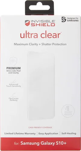 Vista 6 de ZAGG Invisible Shield Ultra Clear – Protector de pantalla de grado militar – Hecho para Samsung GS10 – Compatible con fundas