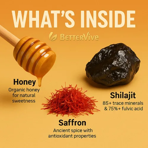 Vista 4 de Palitos de miel shilajit del Himalaya prémium – 30 paquetes de un solo uso Miel orgánica cruda + resina Shilajit superior del Himalaya 85+