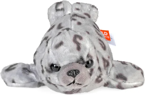 Vista 2 de Wild Republic Pocketkins Eco Harbor Seal, animal de peluche, 5 pulgadas, juguete de peluche, hecho de materiales reciclados, respetuoso con el medio