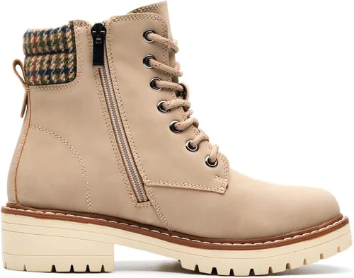 Vista 6 de DeYashopin Botas de senderismo antideslizantes para mujer, botas casuales para exteriores