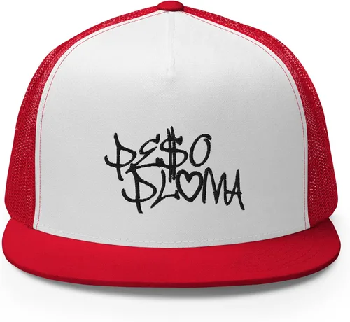 Vista 2 de Corridos Belicos Gorra de camionero con corona alta, gorra ajustable con pico plano Corridos Tumbados