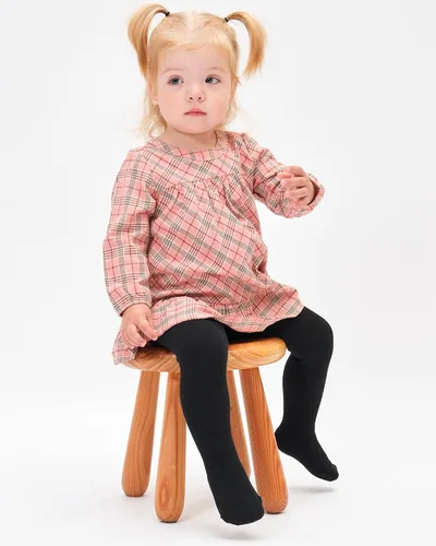 Vista 4 de Stelle Medias de bebé para niña, mallas de punto sin costuras, medias de algodón para bebés