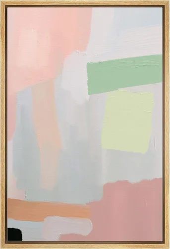 Vista 15 de MUDECOR Impresión en Lienzo Enmarcado Arte de Pared Pincelada Floral Abstracta en Tonos Neutros Cálidos Tonos Terrosos Ilustraciones Minimalismo