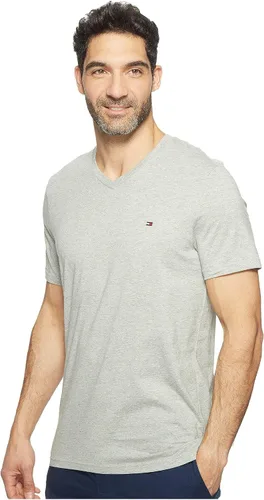 Vista 2 de Tommy Hilfiger Camiseta con cuello en V con bandera para hombre