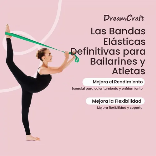 Vista 2 de SUPERIORBAND SuperiorStretch – Cinta de estiramiento para ballet y gimnasia, entrenamiento