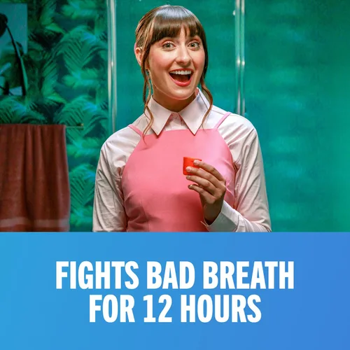 Vista 4 de TheraBreath Enjuague bucal Fresh Breath, vigorizante sabor a menta helada, formulado por dentistas y aceptado por la ADA para el mal aliento con pH