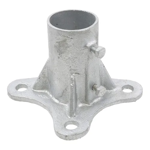 Vista 2 de Postes de 2 1/2 pulgadas (2 3/8 pulgadas de diámetro) brida de piso con 2 tornillos de juego