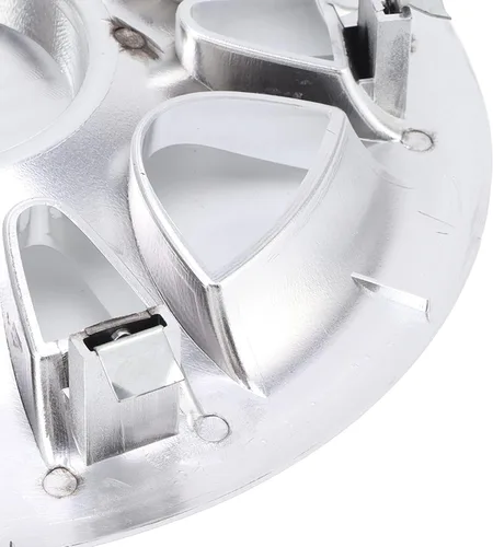 Vista 4 de Aramox Cubierta de cubo de rueda, 4 piezas de 8 pulgadas para cubo de carro cromado, protector de llanta para carrito