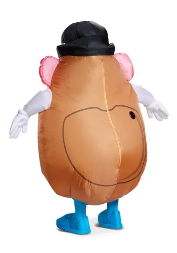 Vista 2 de Disfraz de Sr. Cara de Papa inflable para adulto Multicolor