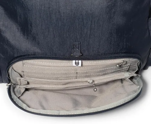 Vista 7 de Baggallini Mochila de vacaciones antirrobo, Azul marino francés