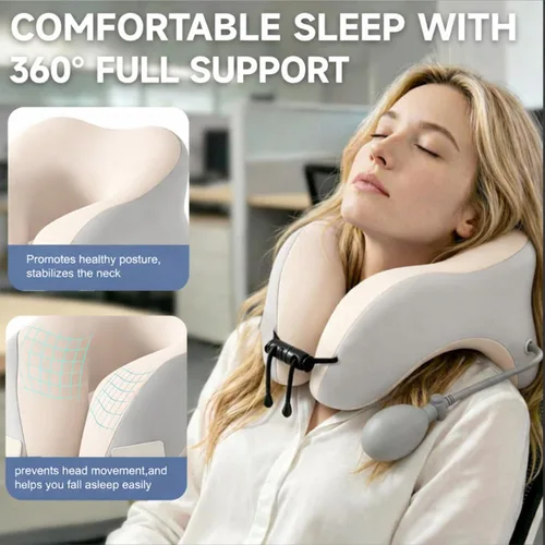 Vista 2 de Almohada de escritorio para siesta, almohada cervical para silla de oficina, almohadas de apoyo para el cuello para dormir en el escritorio