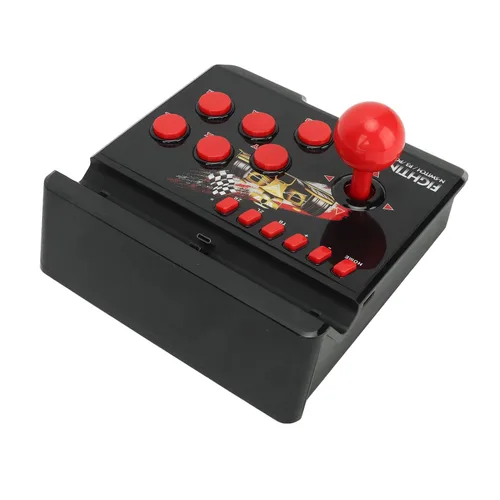 Vista 7 de Luqeeg Wired Game Joystick, 4 in 1 Spherical Joystick, Wired Game Controller Game Fighting Joystick Stick Controller Game Machine Accessories for