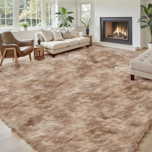 Vista 84 de Alfombras pequeñas de 2 x 3 pies, alfombra negra para dormitorio, alfombra moderna de pelo largo, alfombra pequeña, alfombra de noche esponjosa