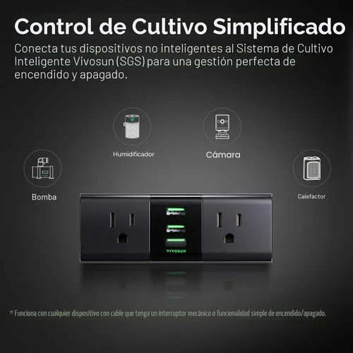 Vista 6 de VIVOSUN Kit de tienda de cultivo 2x4, sistema completo de cultivo controlado por WiFi con luz LED de espectro completo, ventilación automática