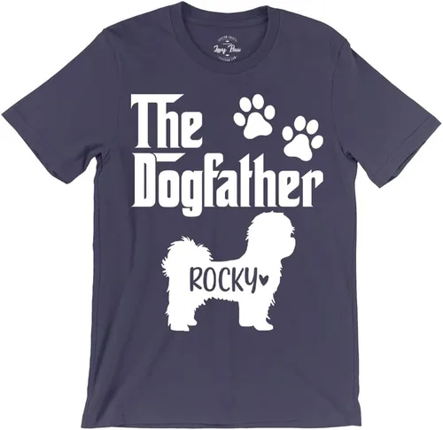 Vista 3 de LEVY PAW Camisas personalizadas para papá Shih Tzu para hombres, regalos de Shih Tzu para los amantes de Shih Tzu, regalos personalizados Shih Tzu