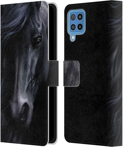 Vista 386 de Head Case Designs Officially Licensed Laurie Prindle A Morgan Christmas Western Stallion Leather Wallet Case Compatible with Samsung Galaxy A07 4G