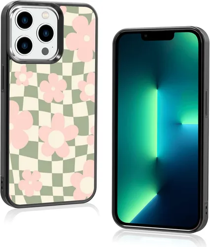 Vista 15 de Funda de teléfono con soporte a cuadros negros con diseño de patrón antideslizante, marco de gel de sílice suave para iPhone 7/8