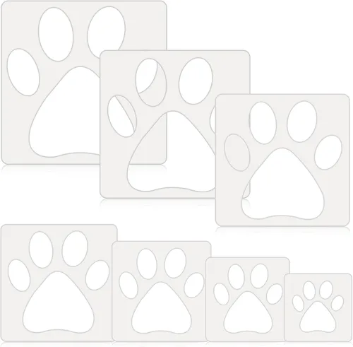 Vista 9 de Teling 14 Piezas Plantillas Grandes para Pintar en Madera Plástico Plantilla de 5 Puntas Plantillas de Pintura para Tela Paredes Artes Papel