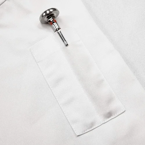 Vista 6 de ChefsCloset Abrigo de chef bordado blanco personalizado, chaqueta de chef personalizada, talla XL