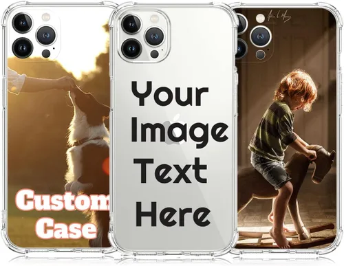Vista 27 de Funda de teléfono con foto personalizada para iPhone 14 de 6.1 pulgadas, funda de TPU suave personalizada con absorción de golpes para iPhone 14