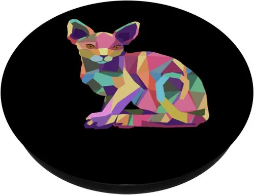 Vista 2 de Sphynx Cat Gift Mujeres Hombres Art Sphynx Cat PopSockets PopGrip: Agarre intercambiable para teléfonos y tabletas
