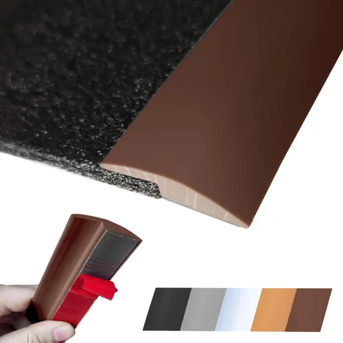 Vista 9 de Tira de Transición de Piso Autoadhesiva para Alfombra, Madera, Azulejo, Vinilo, Piso Laminado, Cubierta de Transición, Borde, Ribete, Espacio