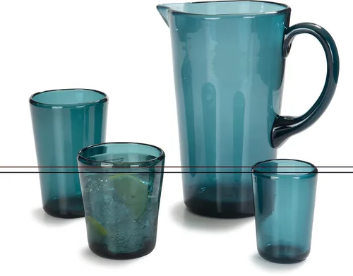 Vista 5 de Carlisle FoodService Products MIN544015 Mezcla doble Old Fashioned, 14 oz, Tritan, Teal