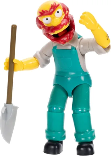 Vista 9 de JAKKS Pacific Disney - Figuras de acción de Los Simpson, paquete de 4 figuras coleccionables de 5 pulgadas de Wave 1, Homer, Bart, Groundskeeper