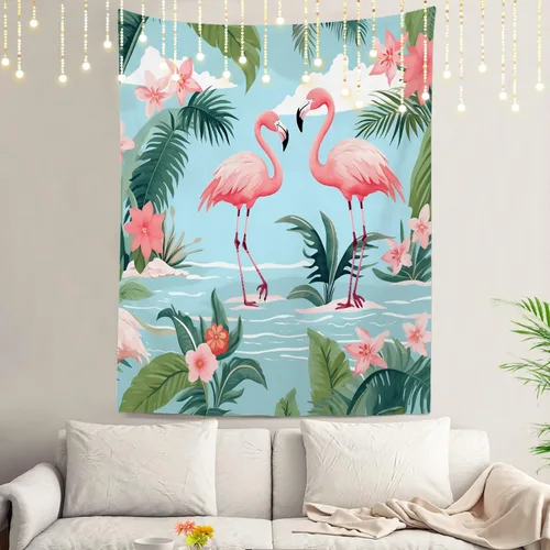 Vista 58 de Shrahala Peaceful Retreat Charming Abode Tapestry, Verdant Landscape Water Wall Hanging Hd Print Polyester Backdrop For Dorm Room Bedroom 30 X 40 In