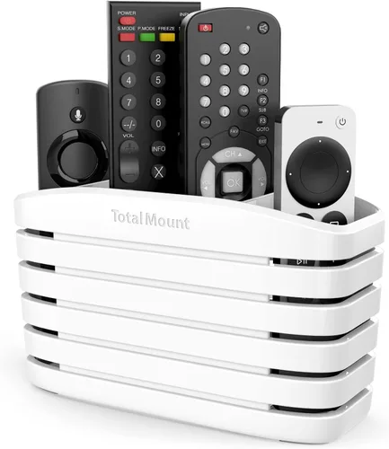 Vista 8 de TotalMount Remote Control Holder – Premium Quality and Extra Stable to Place Near Your TV, Bed, or Table (Medium – Fits Three Remotes, Premium Black)