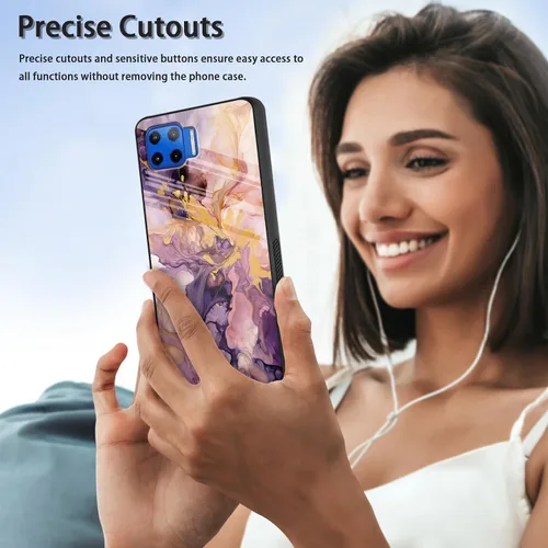 Vista 263 de Funda para Motorola Moto Edge 2022, cubierta trasera de vidrio templado con protector de pantalla, funda protectora a prueba de golpes para Motorola