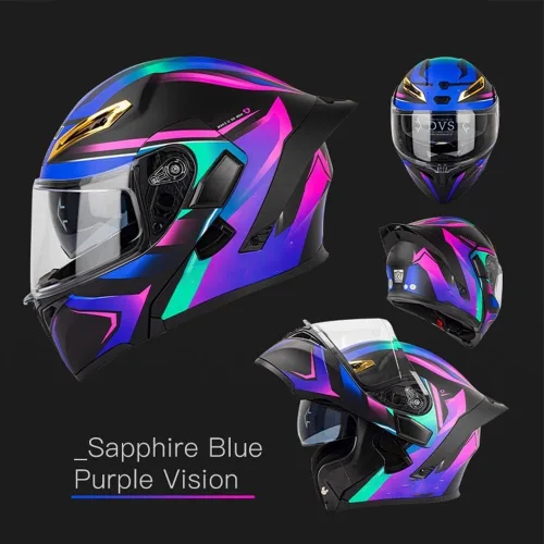Vista 7 de AAREG Casco de motocicleta unisex para adultos, fibra de carbono, visera antivaho, diseño aerodinámico, Bluetooth integrado, aprobado por DOT