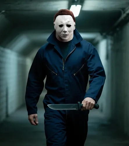 Vista 6 de Máscara aterradora de Halloween para adultos, máscara de látex clásica blanca realista de cabeza completa, espeluznante disfraz de cosplay