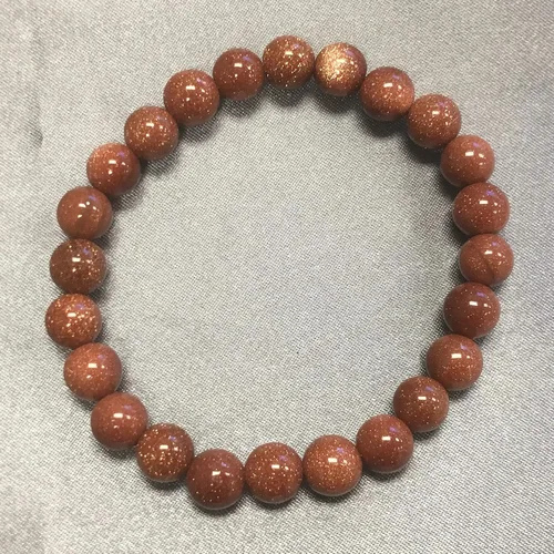 Vista 163 de Gem Avenue Handmade Round Bead Stretch Bracelet Unisex Natural Stone Beaded Jewelry for Men & Women, Elastic Wristband for Daily Wear