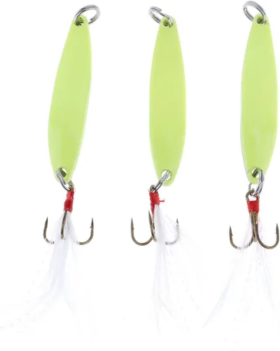 Vista 7 de Metal Jigs & Glow Jigging Spoons - Cebos duros luminosos para señuelos giratorios