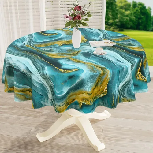 Vista 37 de misaya Mantel rectangular de vinilo impermeable, mantel lavable con reverso de franela, mantel de plástico para cena, picnic, interior y exterior