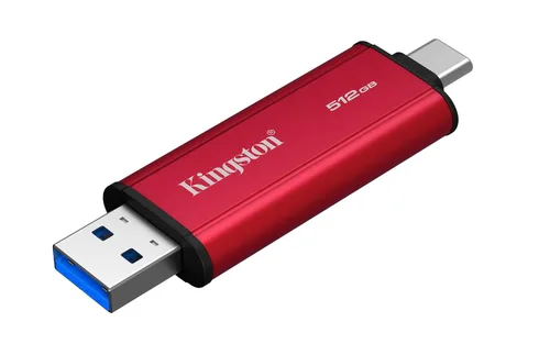 Vista 4 de Kingston SSD portátil dual USB-A/C de 512 GB Hasta 1050 MB/s USB 3.2 Gen 2 SPSD/512GB