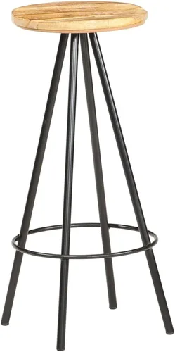 Vista 7 de bar Chairs,barstools,bar stools Set of 3,bar Table,sillas para barra de cocina,Bar Stools 4 pcs Rough Mango Woodbar Stool,bar Chairs,Barstool,bar