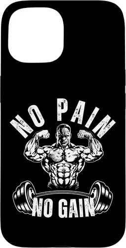 Vista 6 de No Pain No Gain Workout Motivational Case for iPhone 16