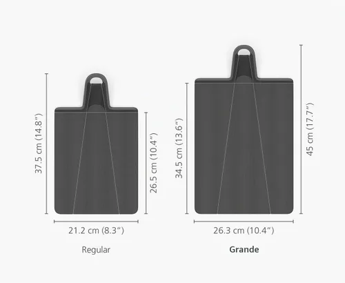 Vista 3 de Joseph Joseph Chop2Pot - Tabla de cortar plegable, tabla de preparación de alimentos grande Negro